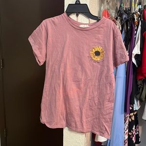 Cute Sunflower planet tee shirt